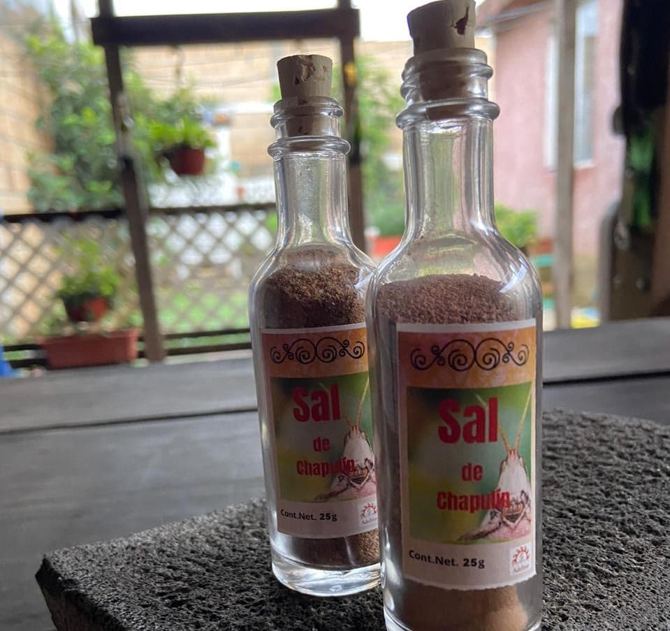 Sal de Chapulín con limón y chile de árbol 25 Gramos
